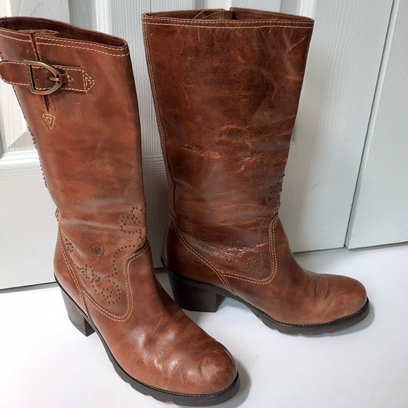 ariat leather riding boots